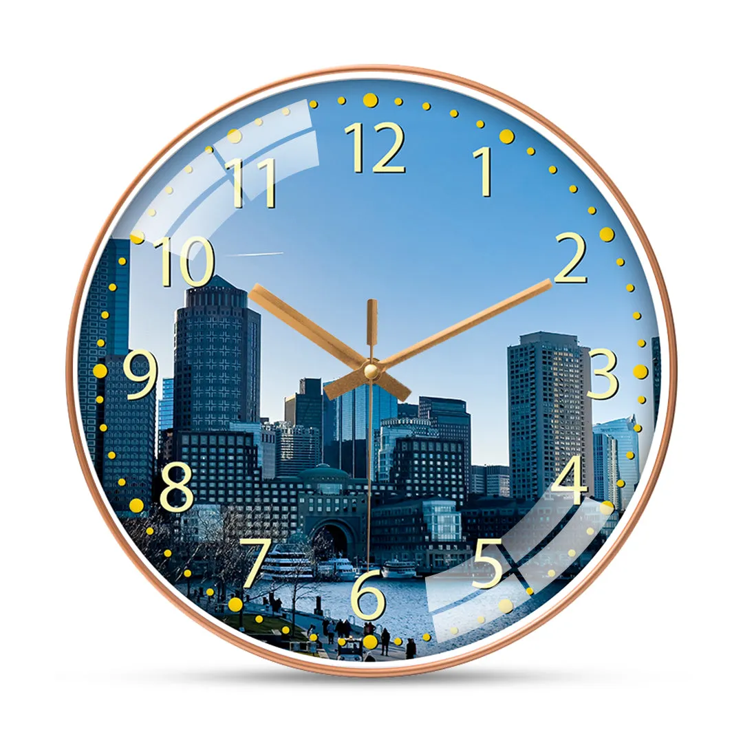 Beautiful boston city wall clock