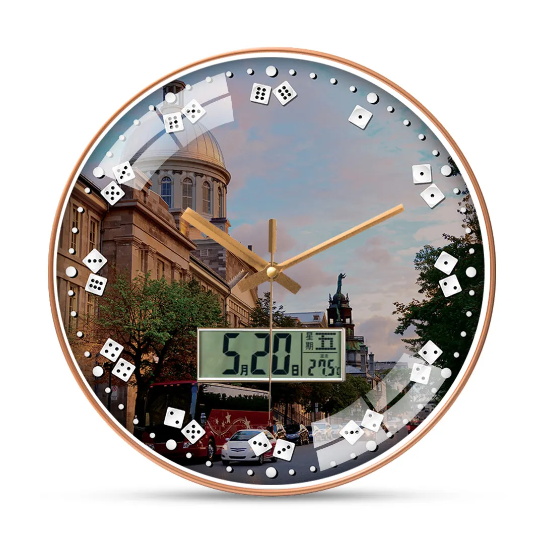 Beautiful Buildings Montreal Wall Clock