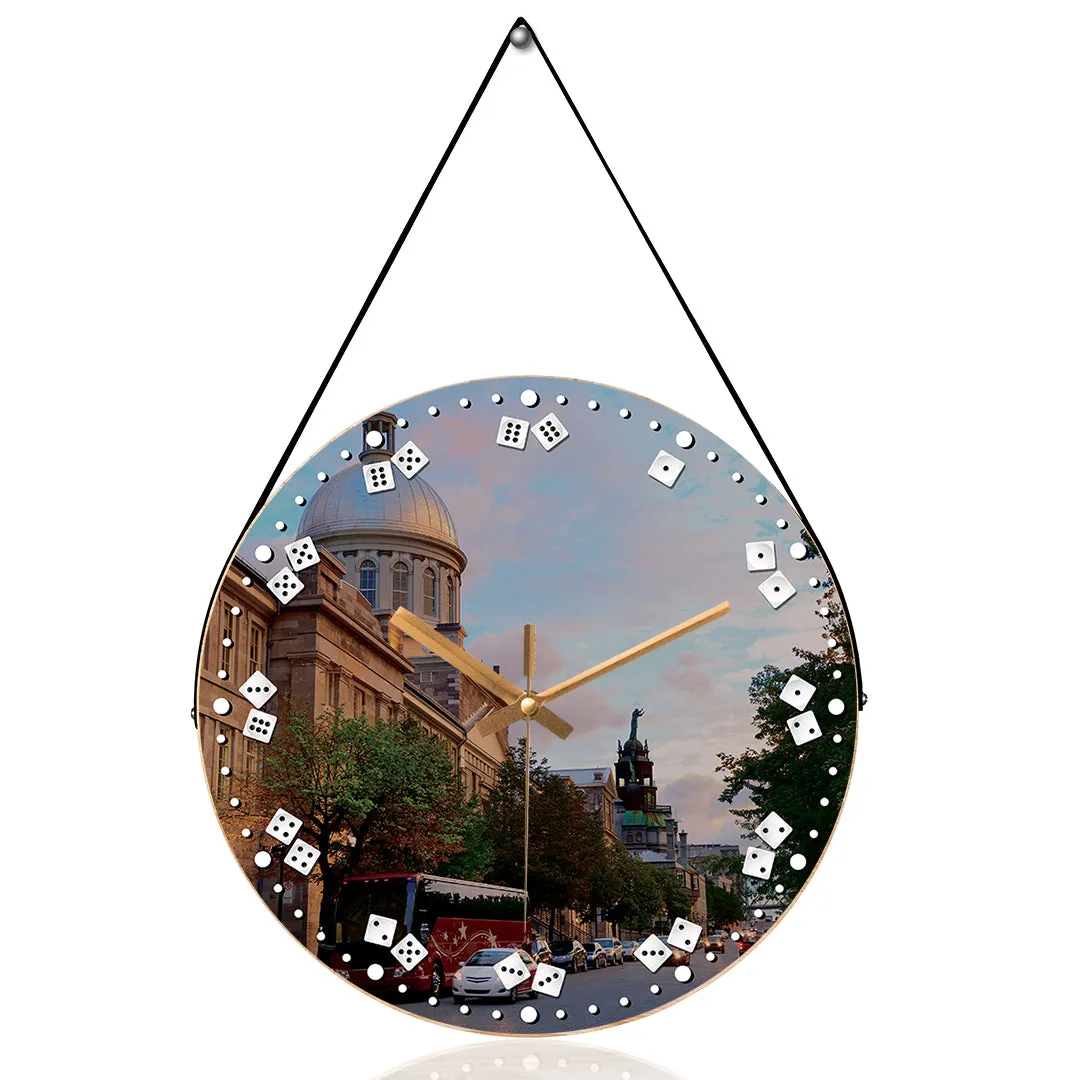 Beautiful Buildings Montreal Wall Clock