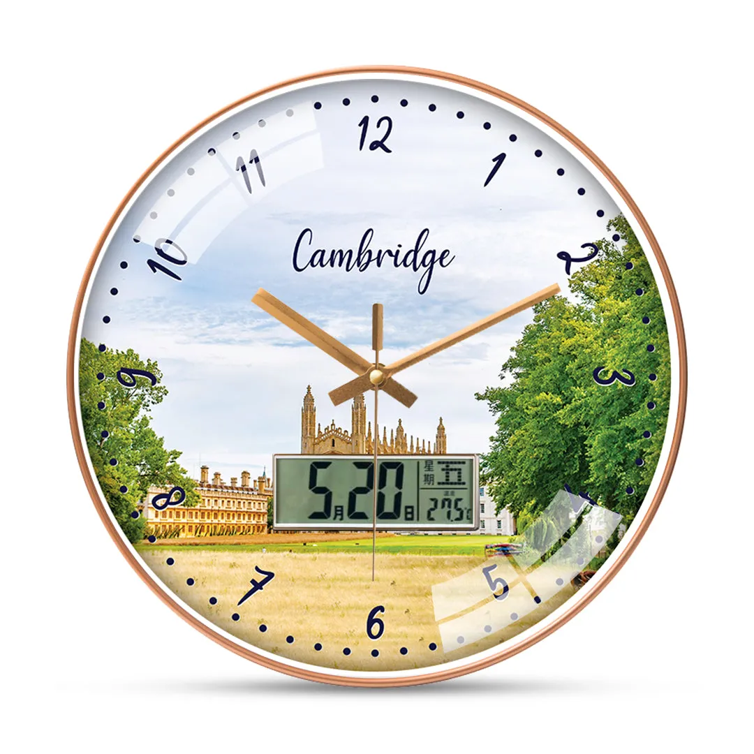 Beautiful cambridge city wall clock