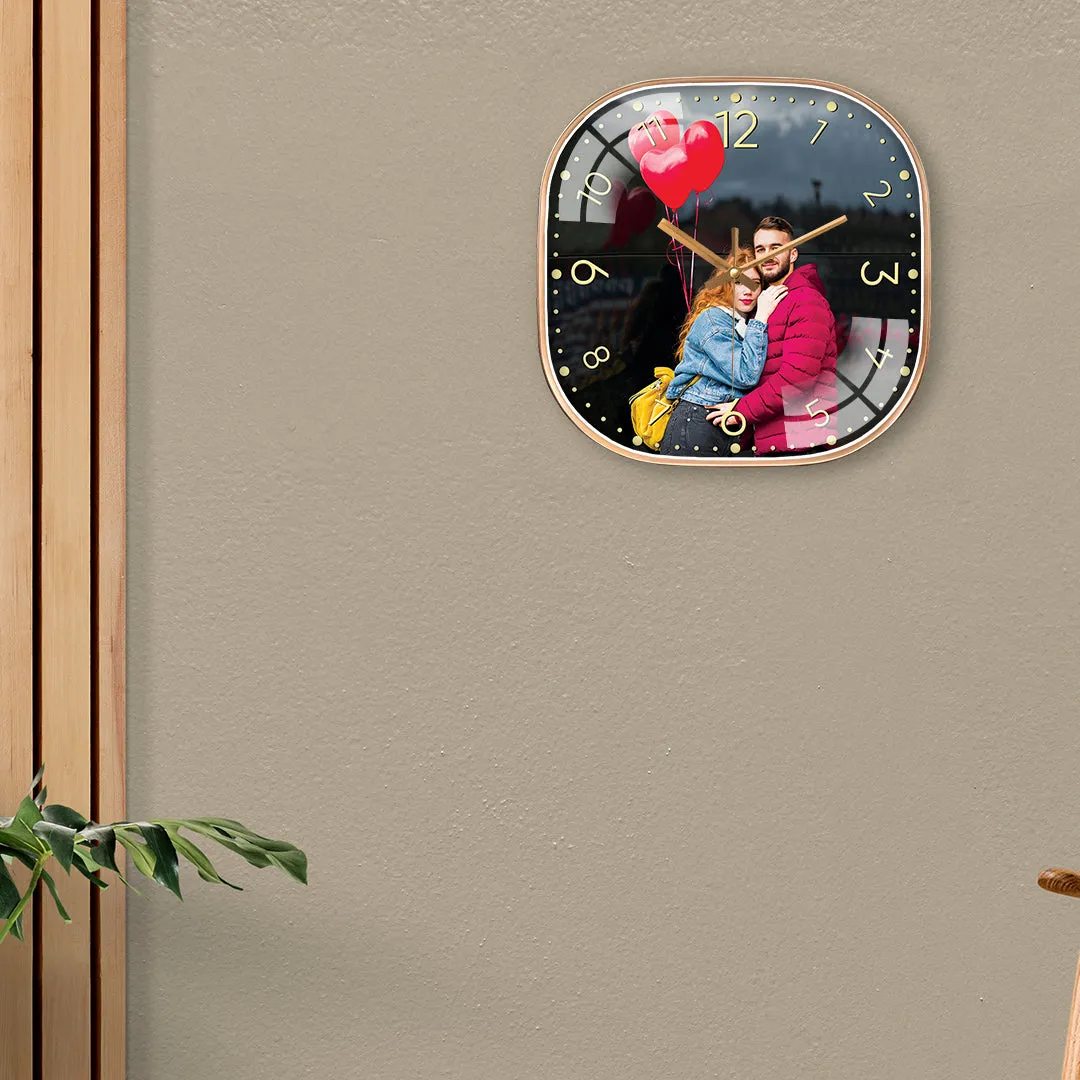 Beautiful Couple Photo Wall Clock