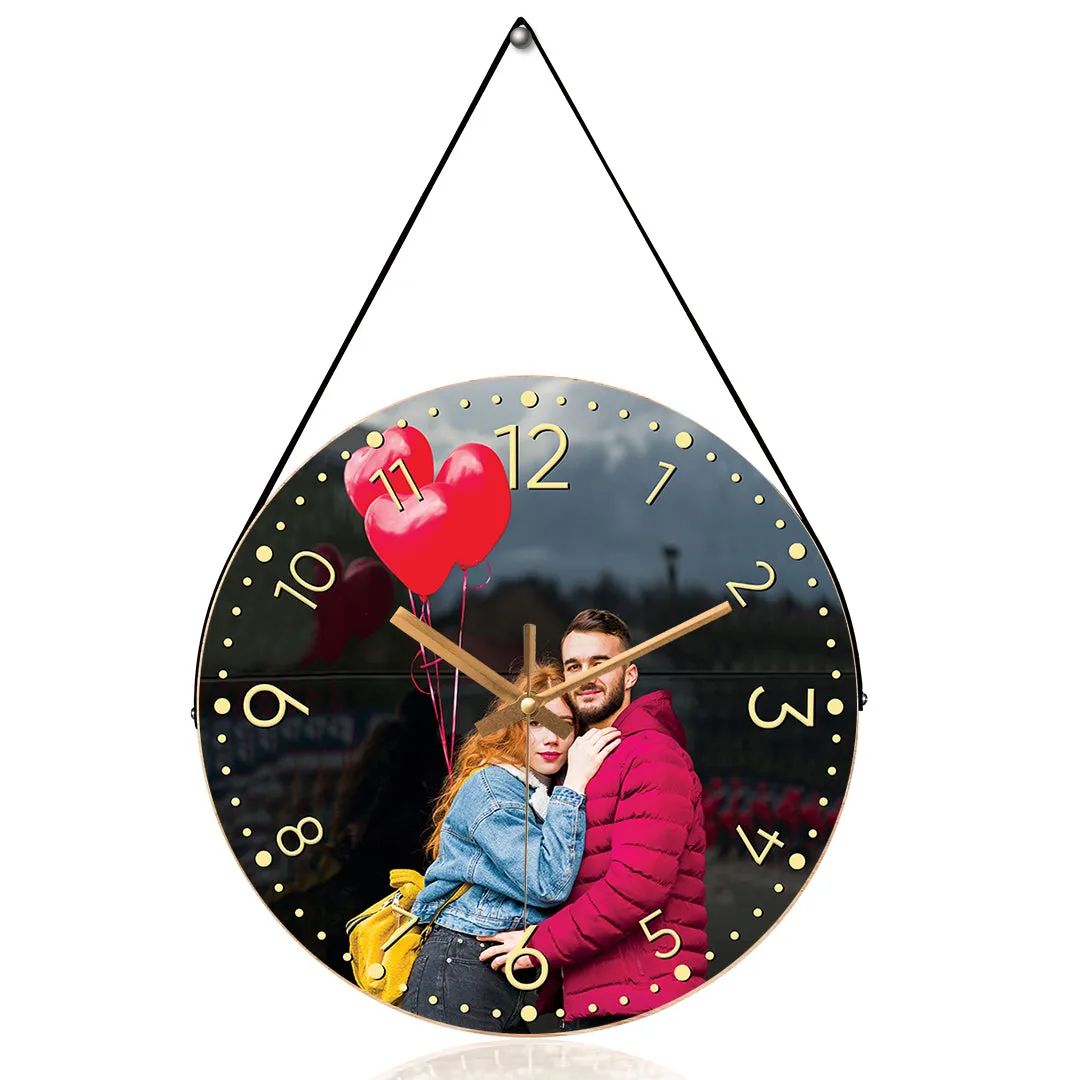 Beautiful Couple Photo Wall Clock