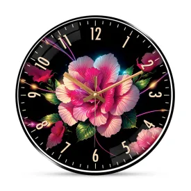 Beautiful flower wall clock