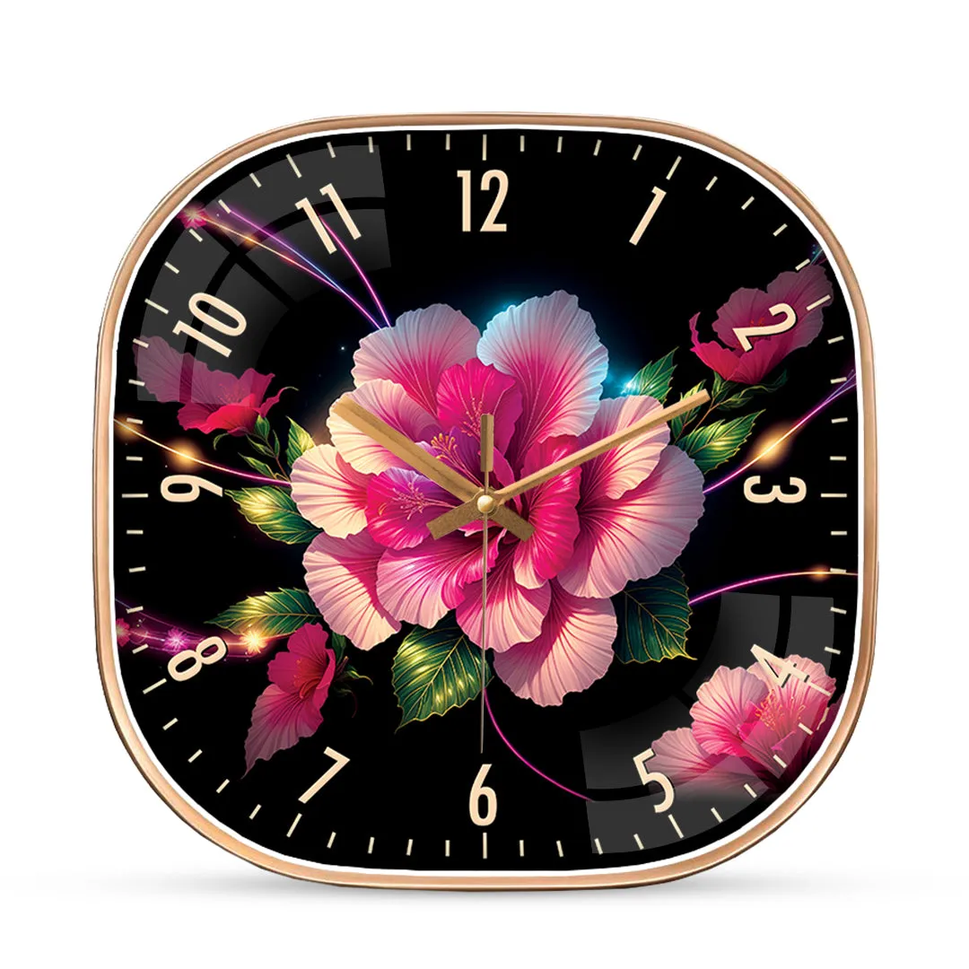 Beautiful flower wall clock