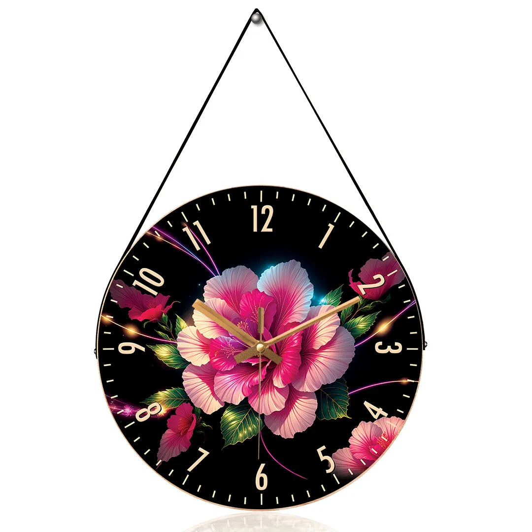 Beautiful flower wall clock