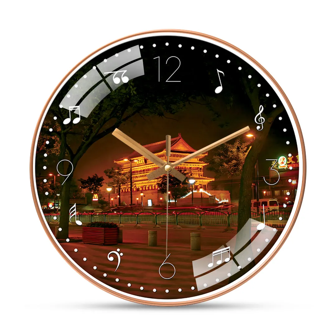 Beautiful forbidden city wall clock