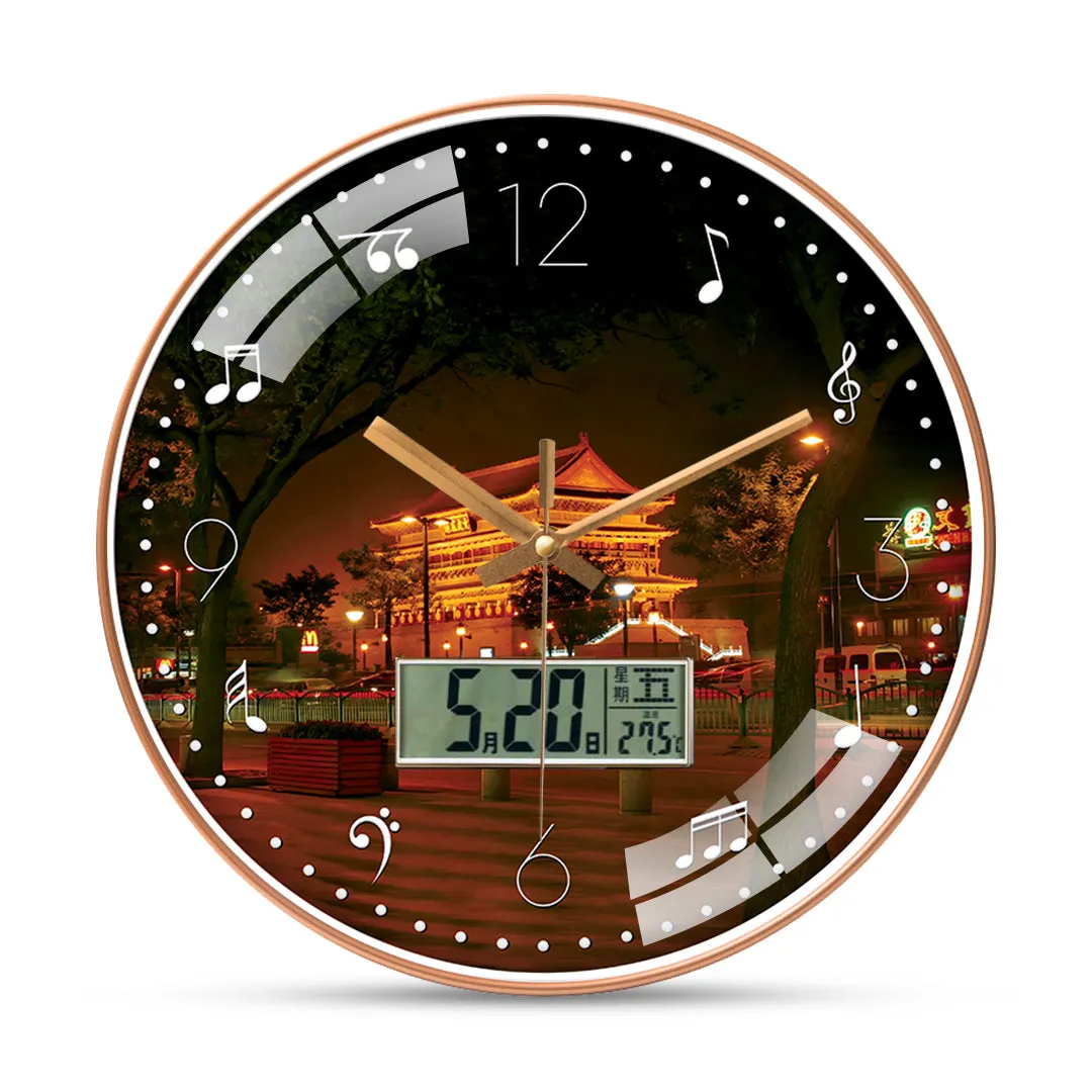 Beautiful forbidden city wall clock