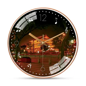 Beautiful forbidden city wall clock