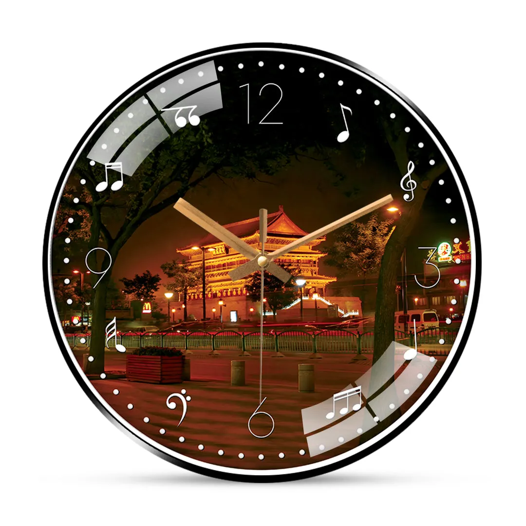 Beautiful forbidden city wall clock