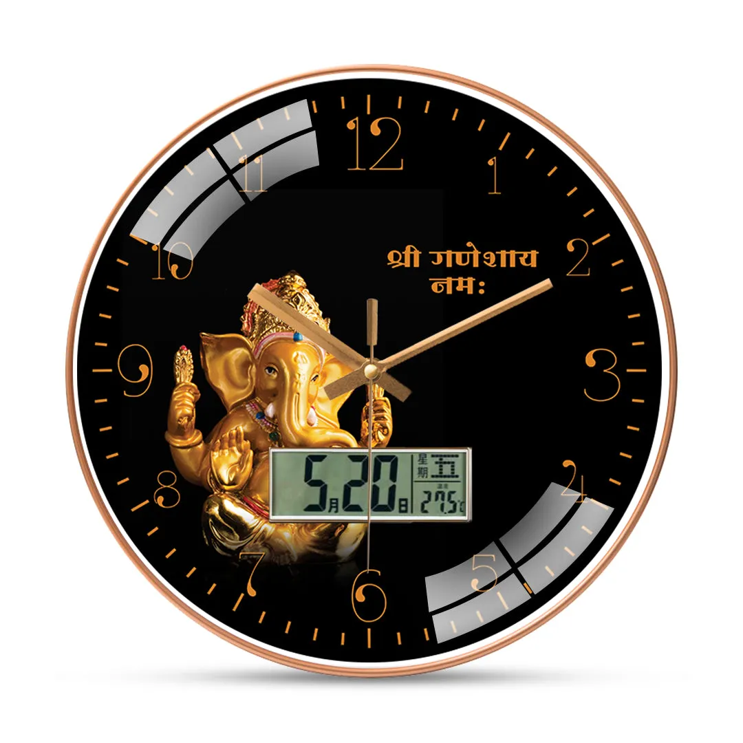 Beautiful ganesha wall clock