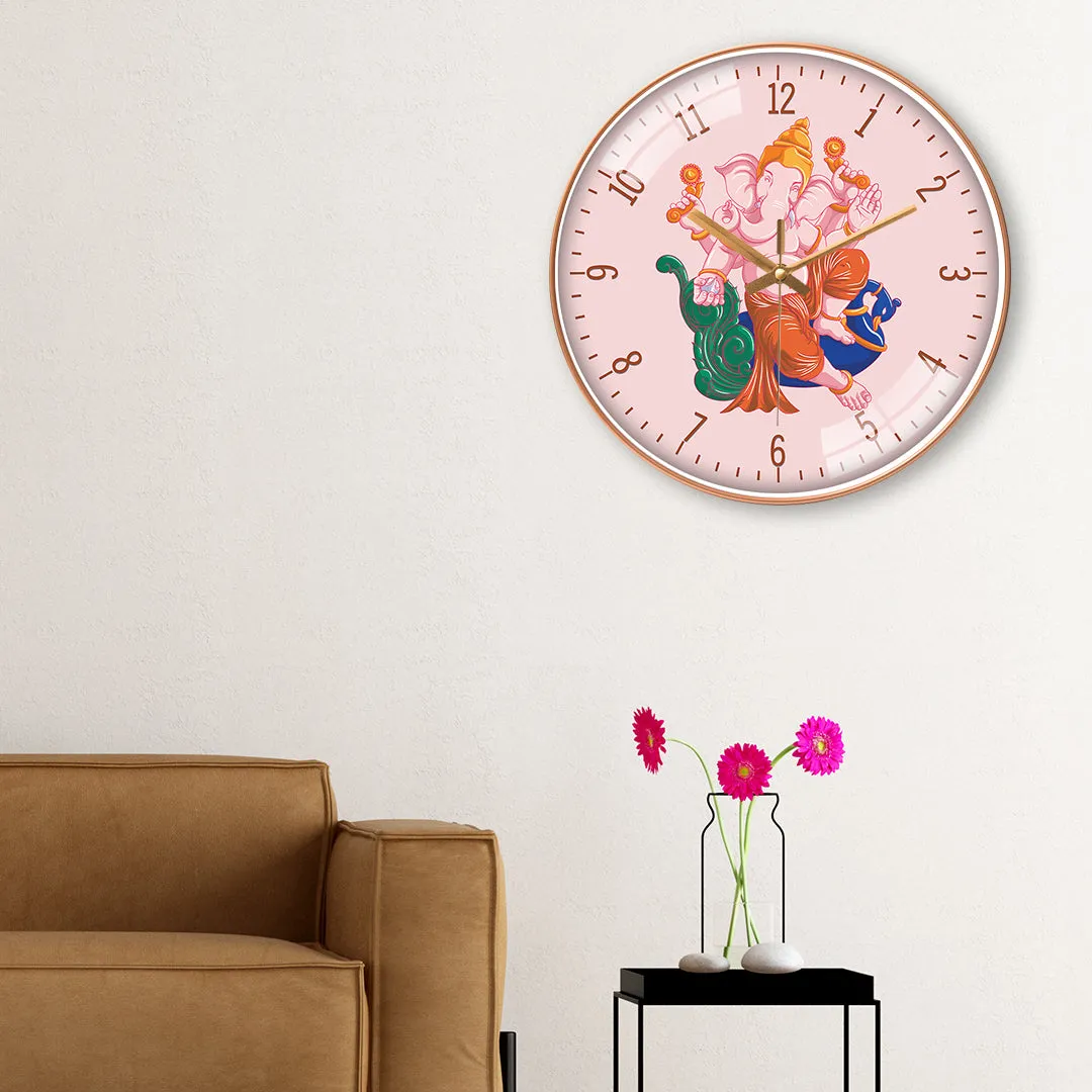 Beautiful ganesha wall clock