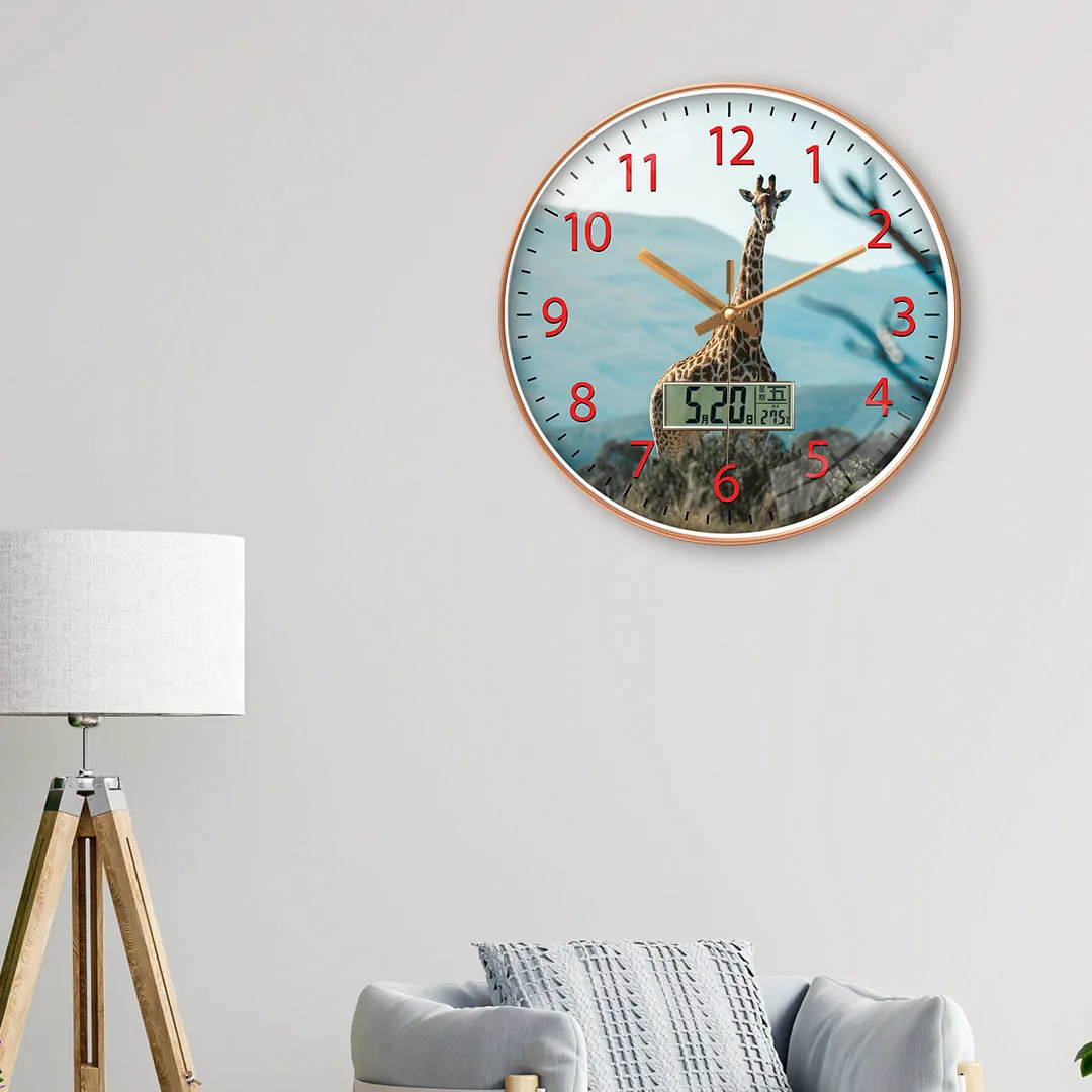 Beautiful giraffe wall clock