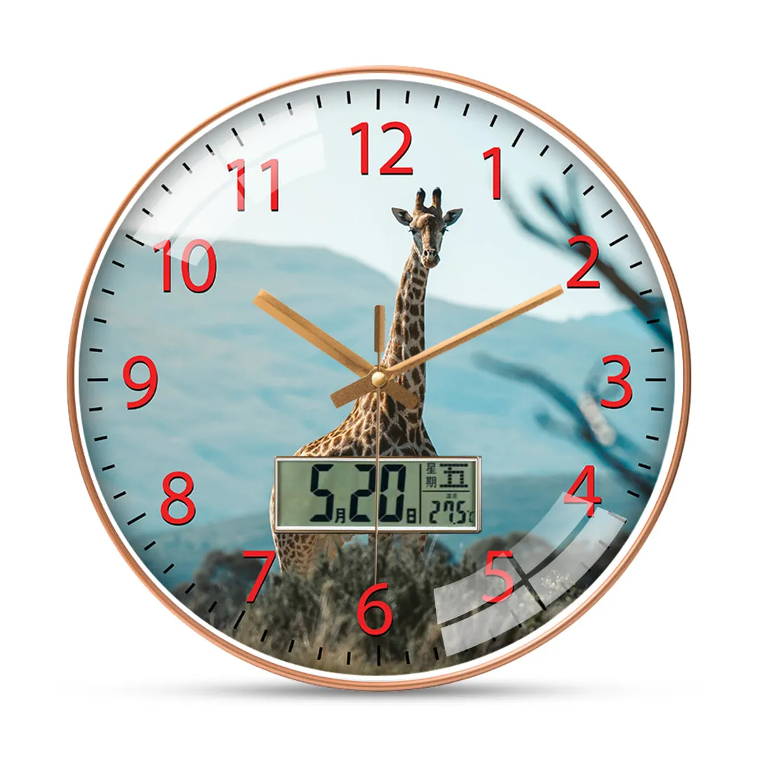 Beautiful giraffe wall clock