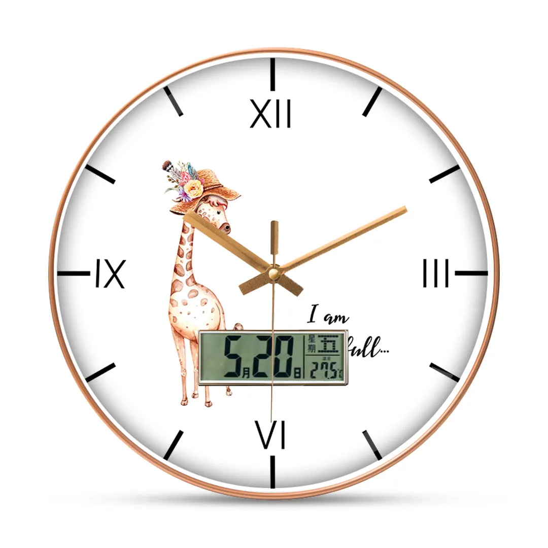 Beautiful giraffe wall clock