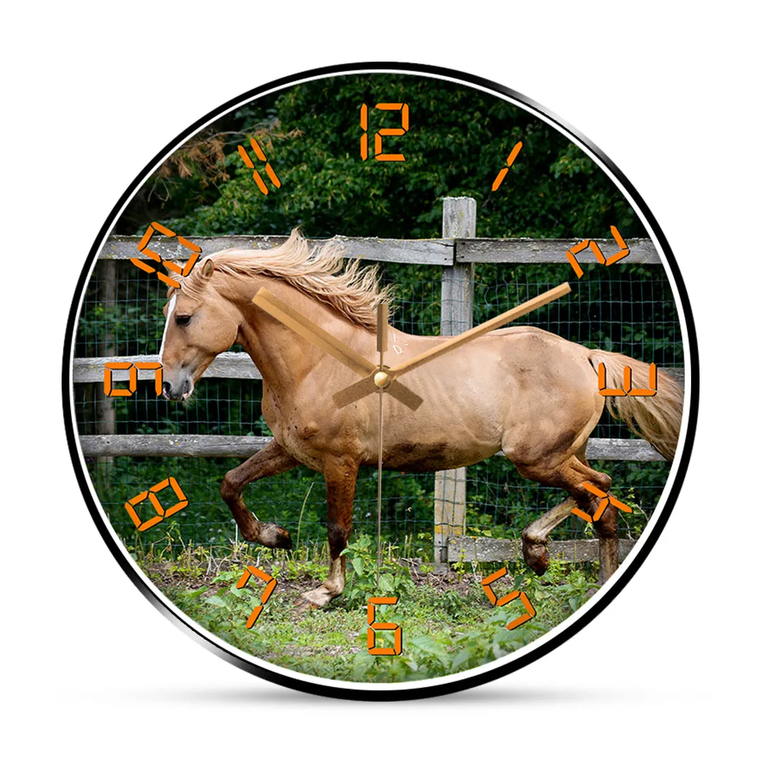 Beautiful horse wall clock