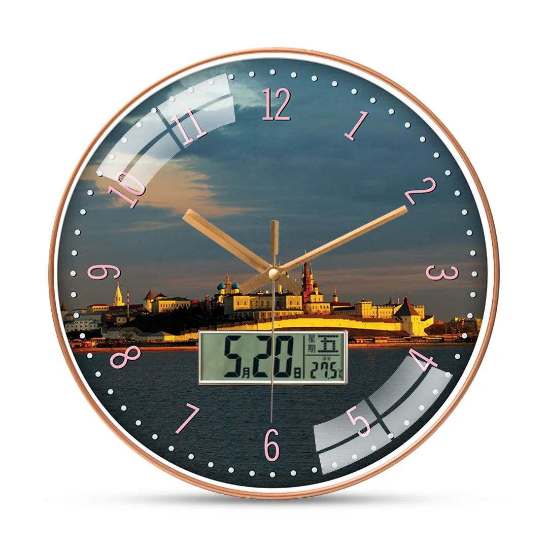 Beautiful kazan city wall clock