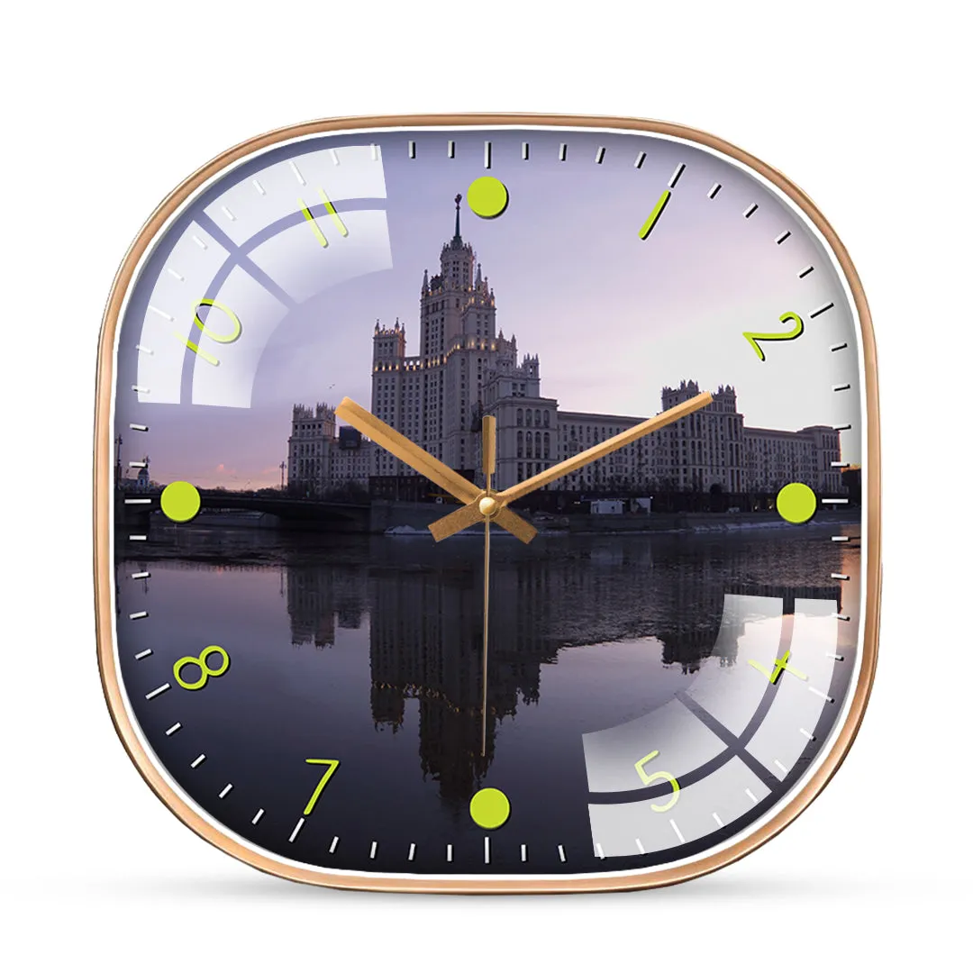 Beautiful moscow city wall clock