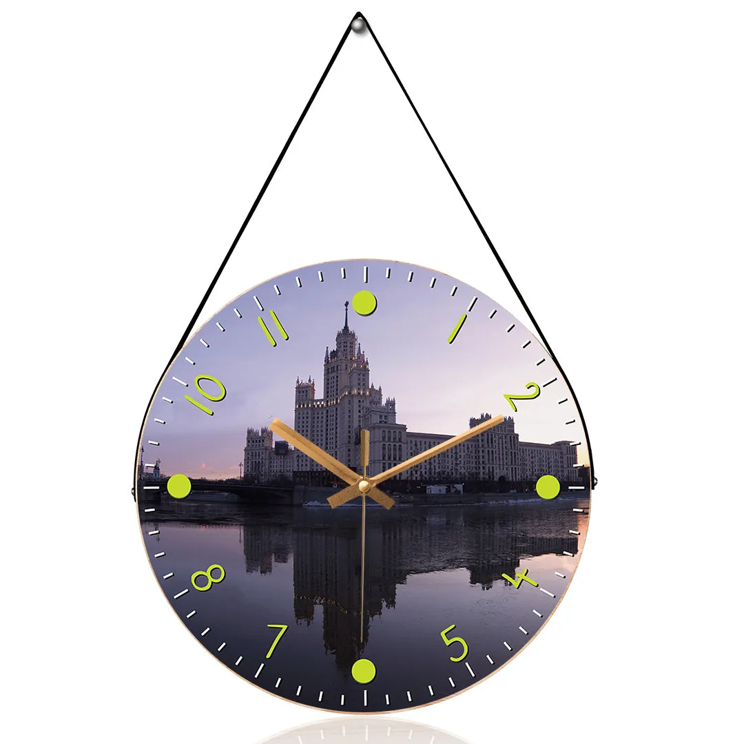 Beautiful moscow city wall clock