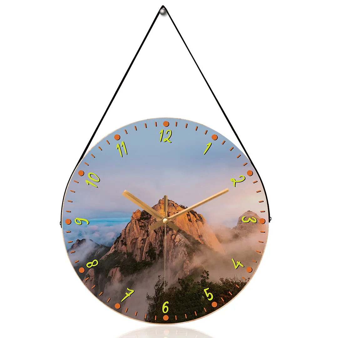 Beautiful mountain wall clock