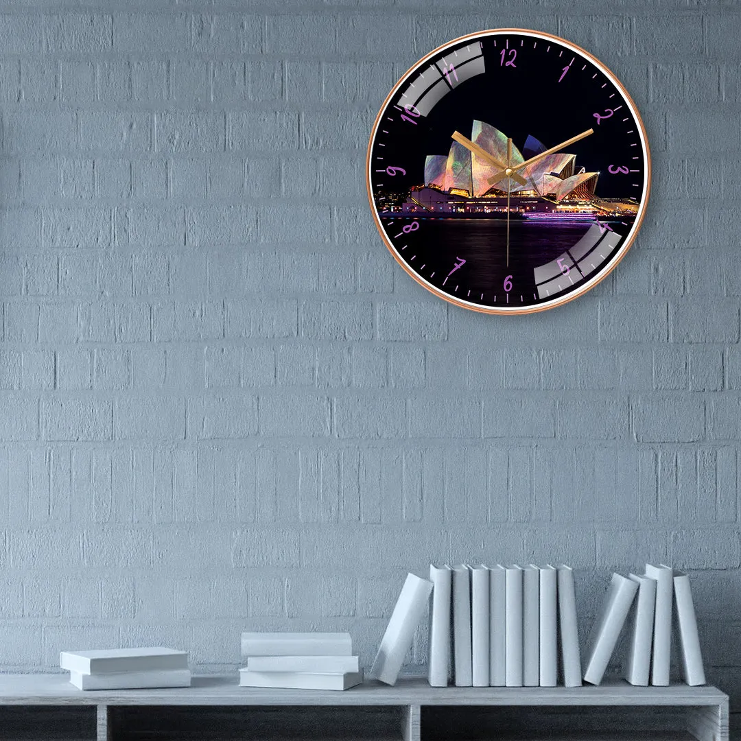 Beautiful Night in Sydney Wall Clock