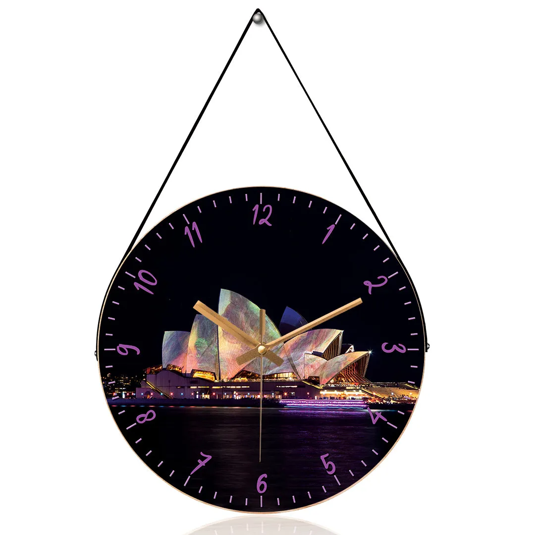 Beautiful Night in Sydney Wall Clock