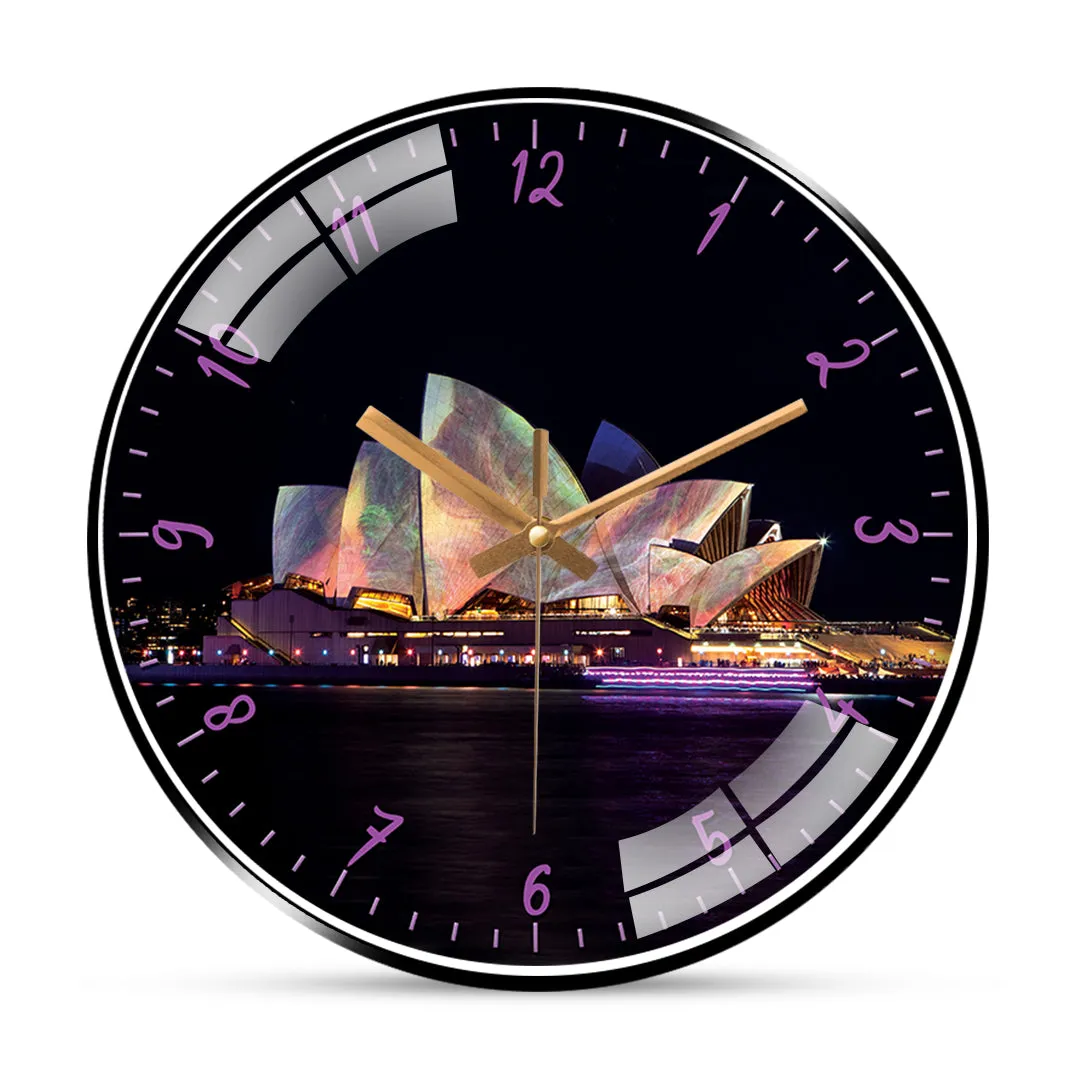 Beautiful Night in Sydney Wall Clock