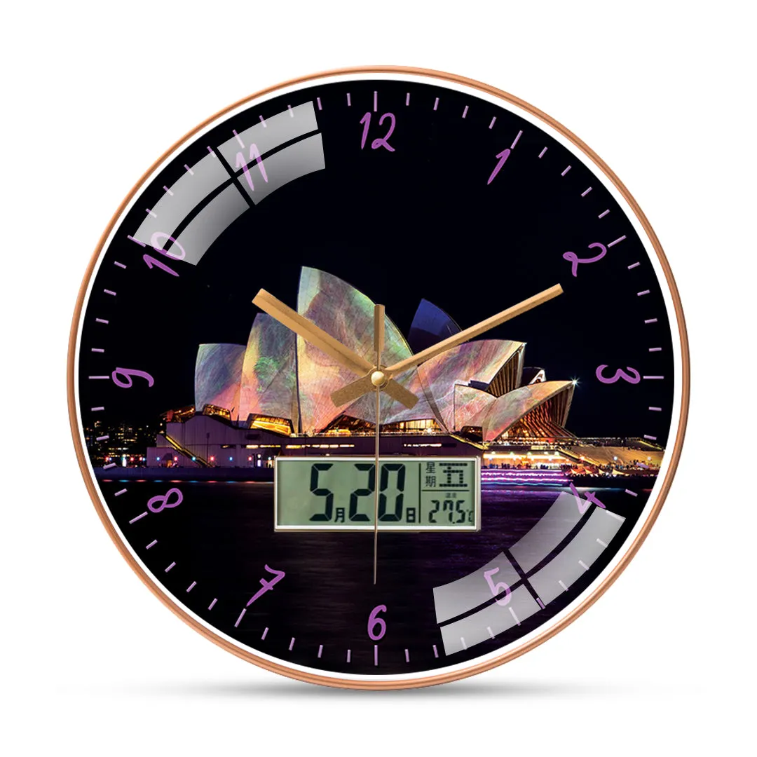 Beautiful Night in Sydney Wall Clock