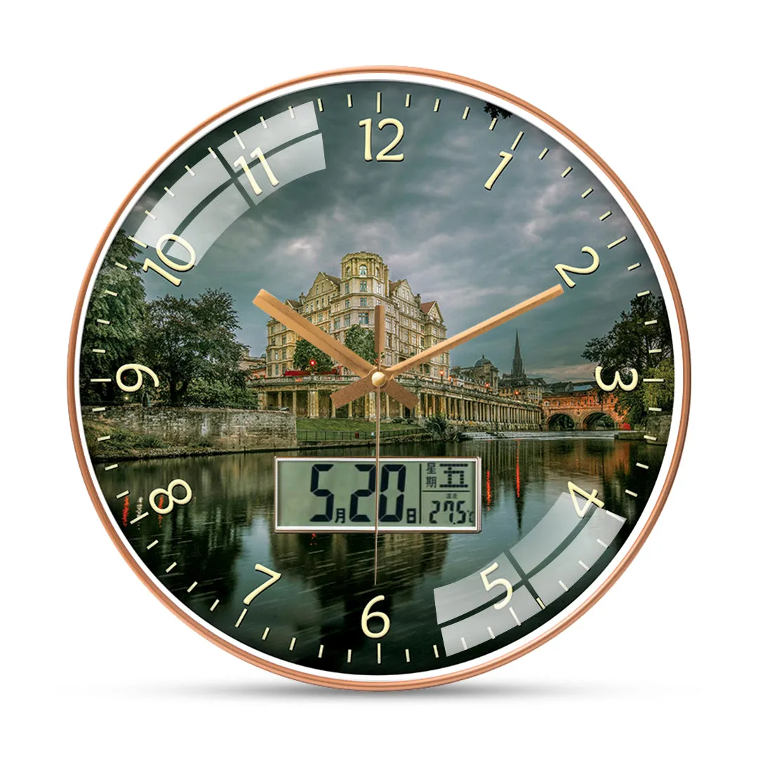 Beautiful place bath city wall clock