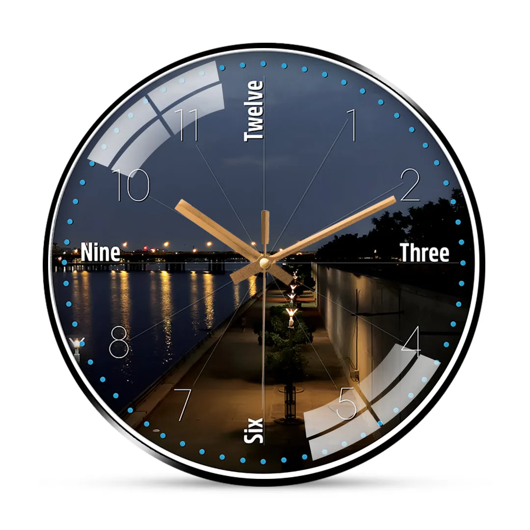 Beautiful riverfront ahmedabad wall clock