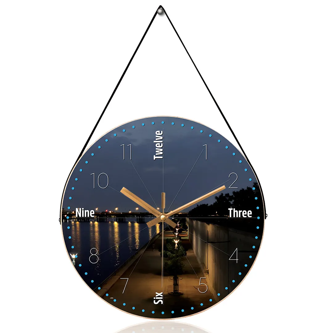 Beautiful riverfront ahmedabad wall clock