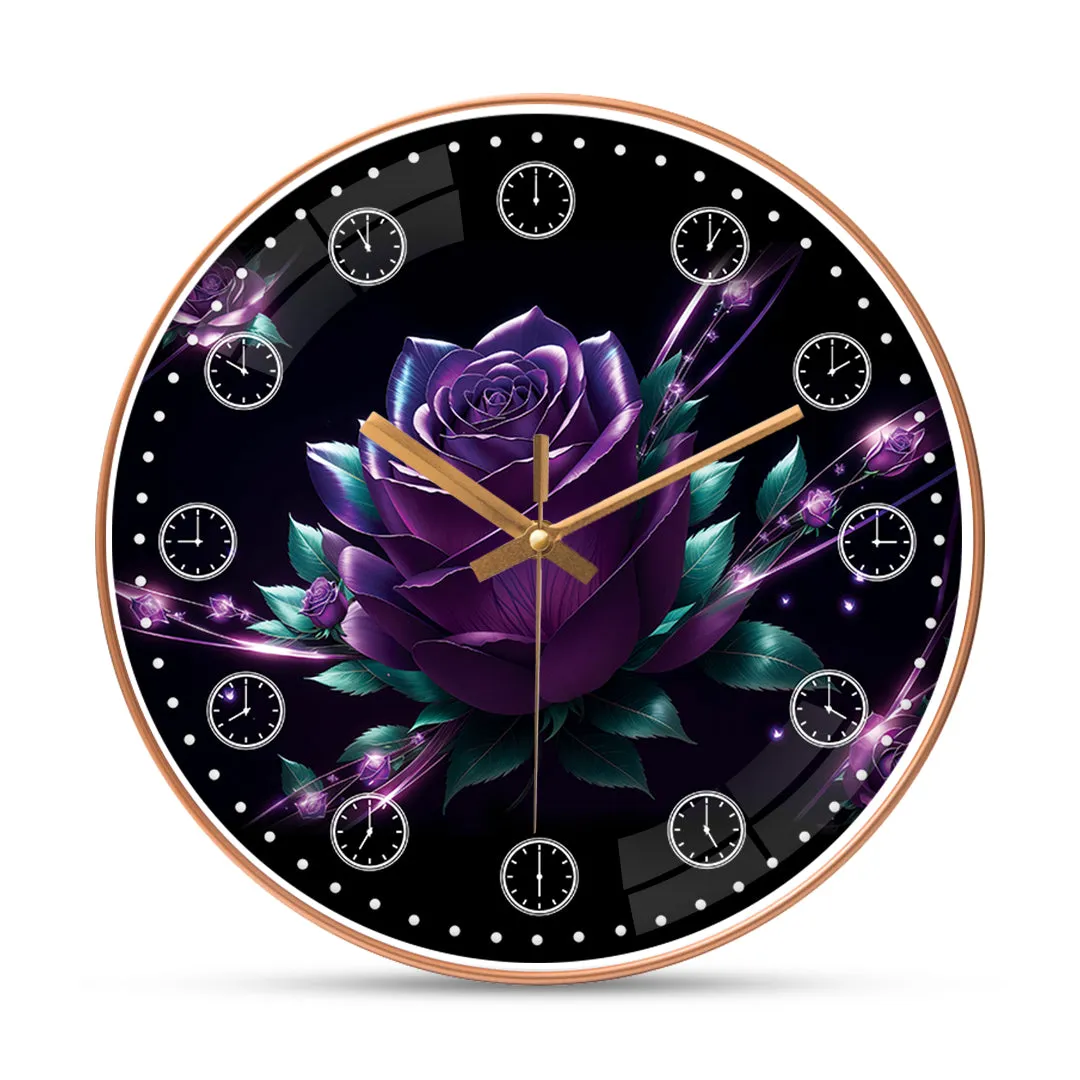 Beautiful rose wall clock