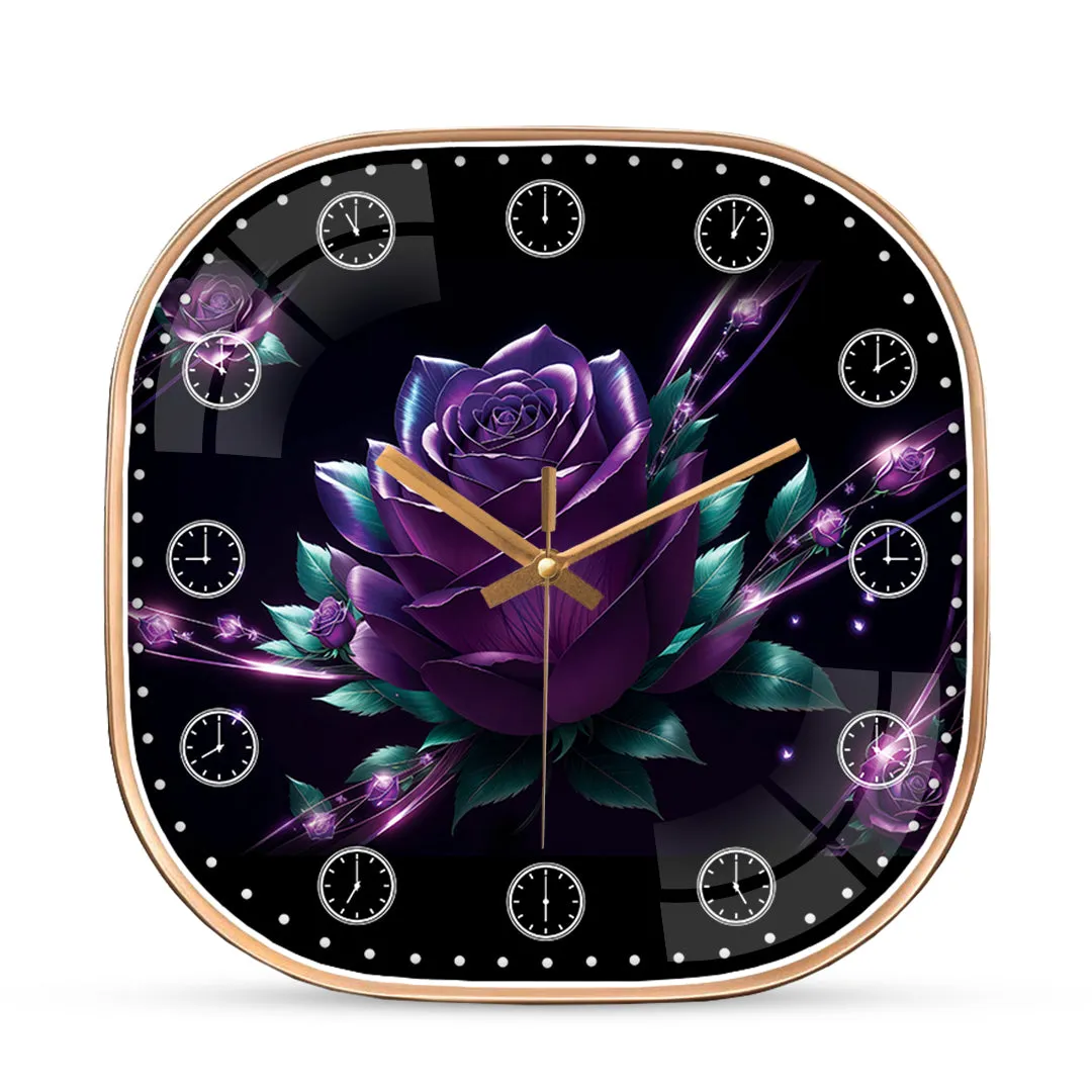 Beautiful rose wall clock