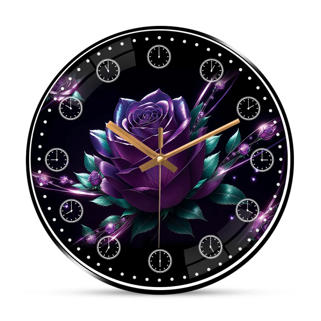 Beautiful rose wall clock