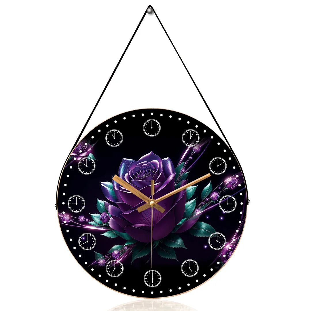 Beautiful rose wall clock