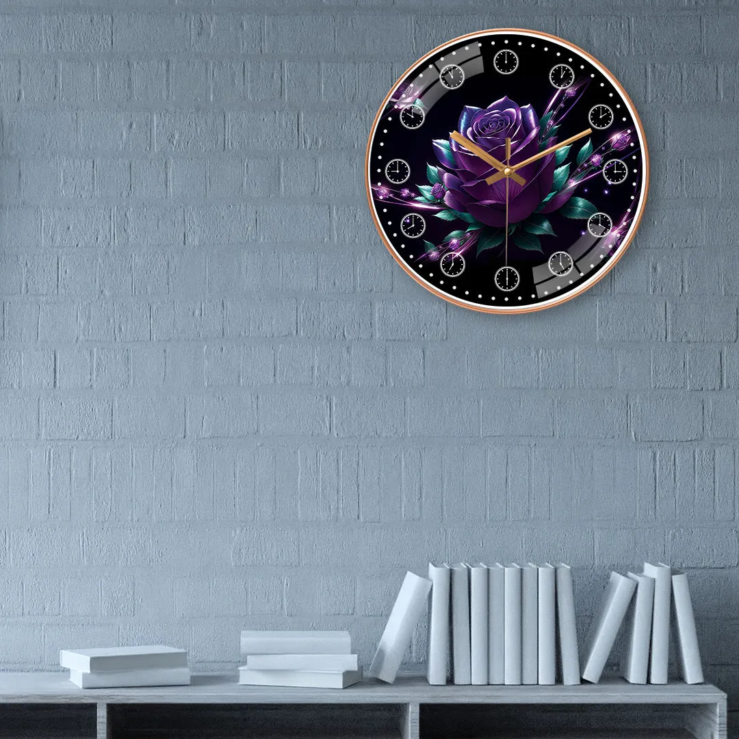 Beautiful rose wall clock