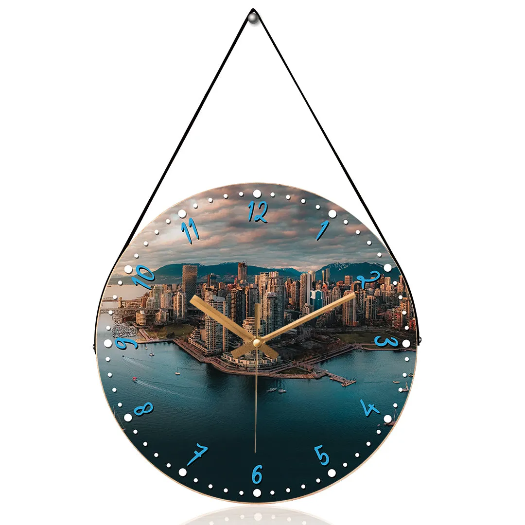 Beautiful View Of Vancouver Wall Clock