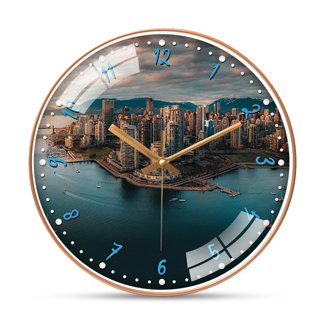 Beautiful View Of Vancouver Wall Clock