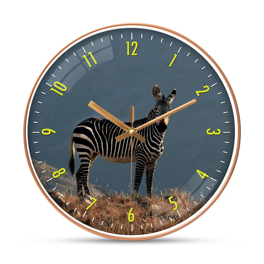 Beautiful zebra wall clock