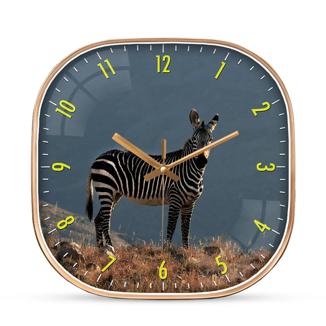 Beautiful zebra wall clock