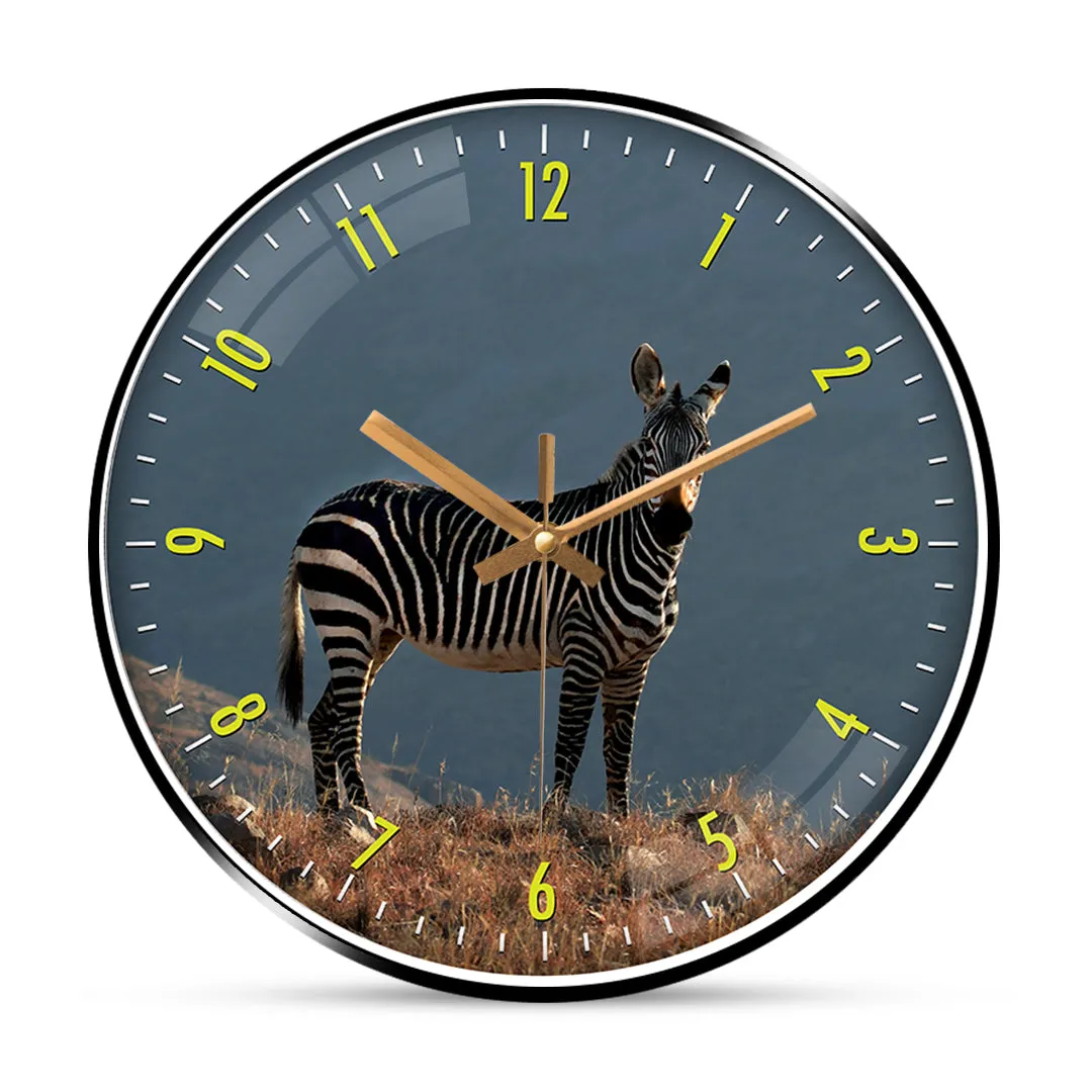 Beautiful zebra wall clock