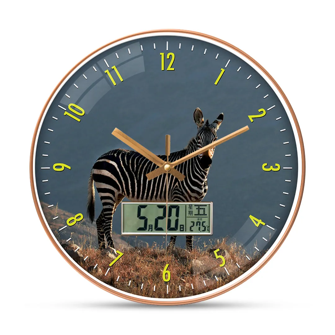 Beautiful zebra wall clock