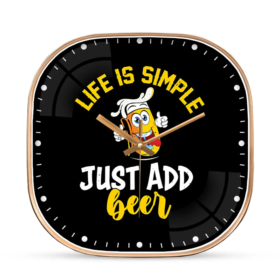 Beer funny wall clock