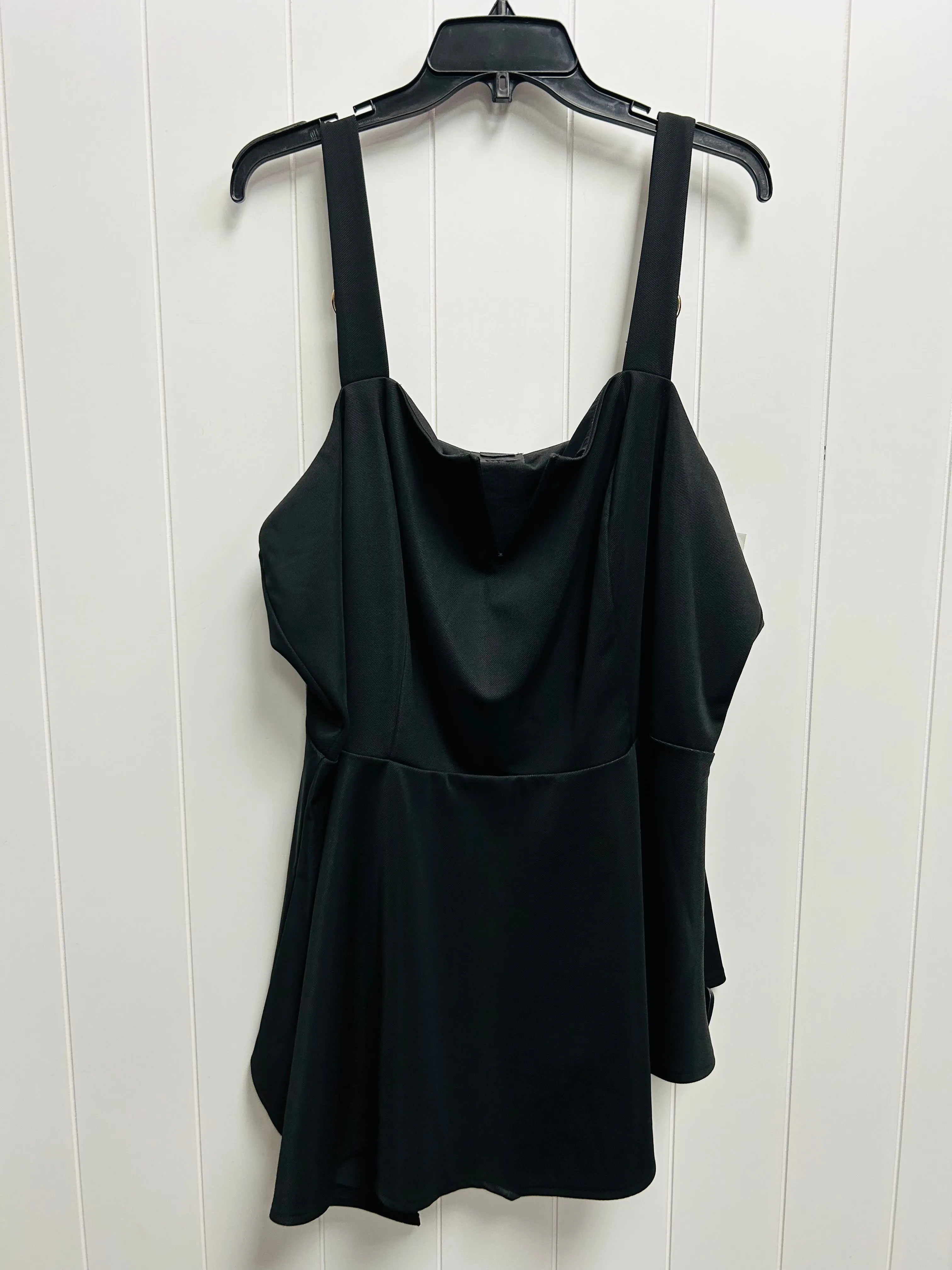 Black Blouse Sleeveless City Chic, Size Xxl