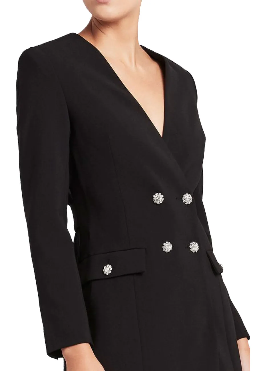 Black Stardom Blazer Mini Dress (UK 8)