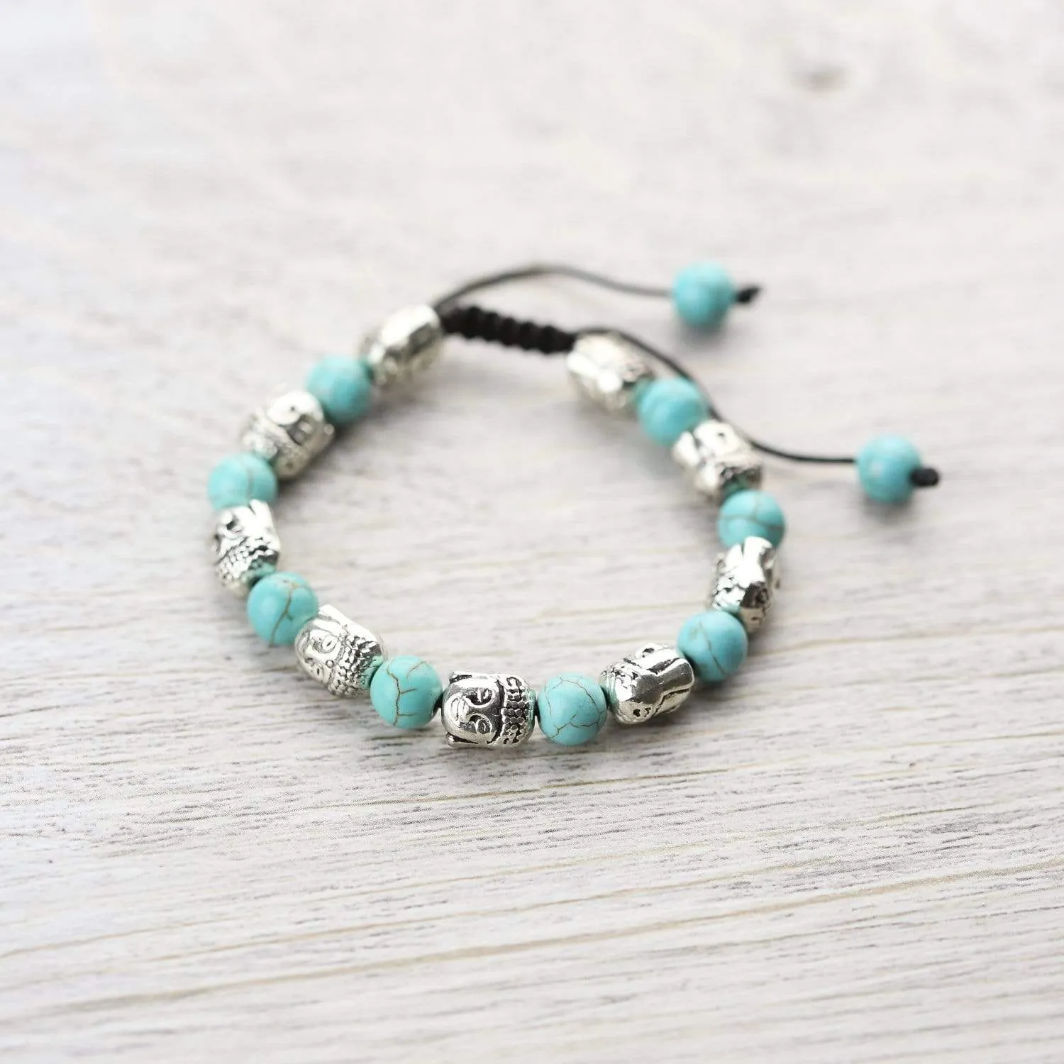 Blue Buddha Wrist Mala