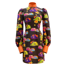 【BUMPER CAR】100% Silk Cheongsam (Long Sleeve) (我們的快樂年代) (碰碰車)