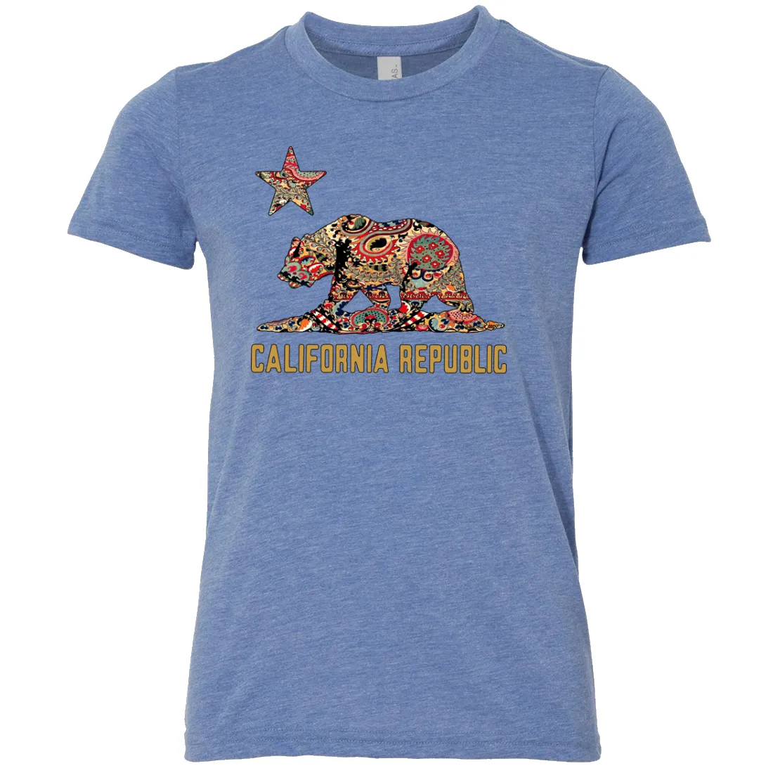 California Republic Paisley Bear Asst Colors Youth T-Shirt/tee