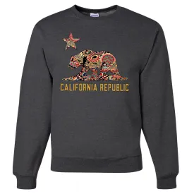 California Republic Paisley Bear Crewneck Sweatshirt