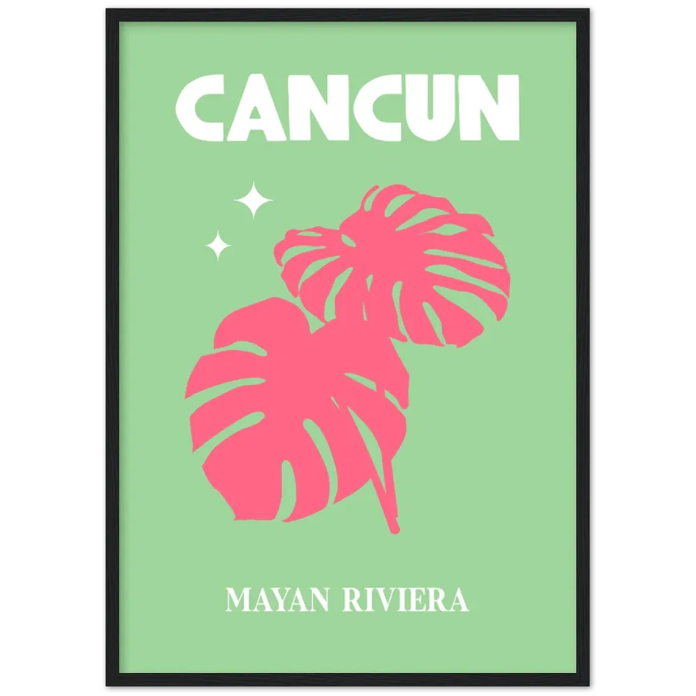 Cancun Retro Wall Art