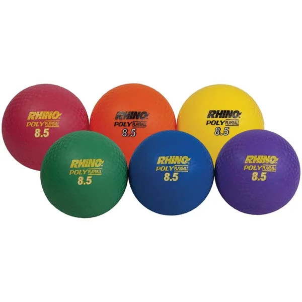 Champion Sports Ultimate Rhino Poly Playground Balls (Set of 6)